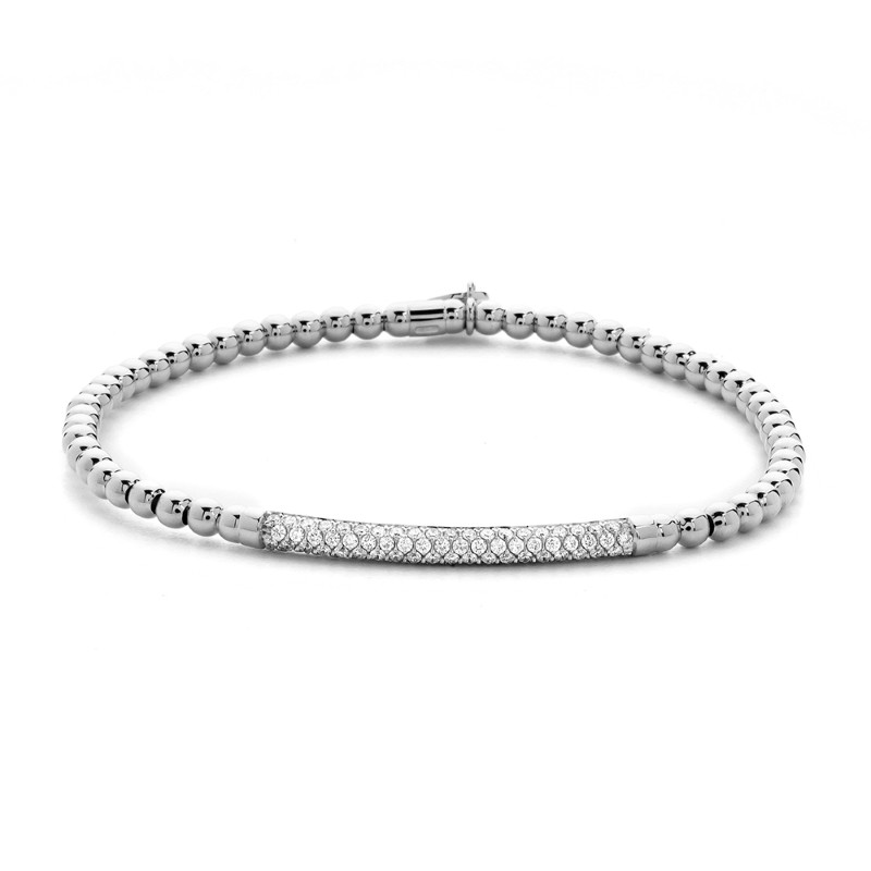 18k White Gold Tresore Bracelet by Hulchi Belluni, available at Deutsch Fine Jewelry in Houston, Texas.