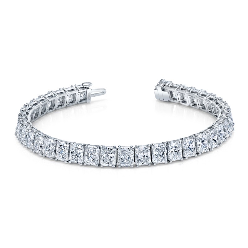 Norman Silverman Radiant Cut Straight Line Bracelet