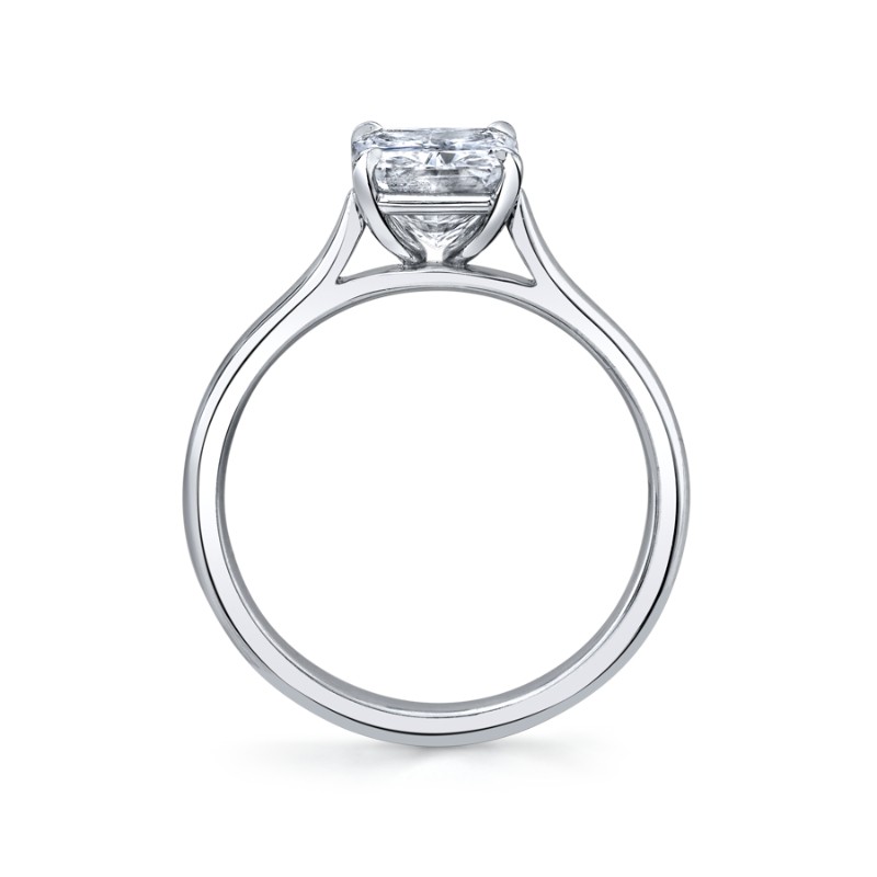 Norman Silverman 2.02 Carat Platinum Radiant Cut Engagement Ring