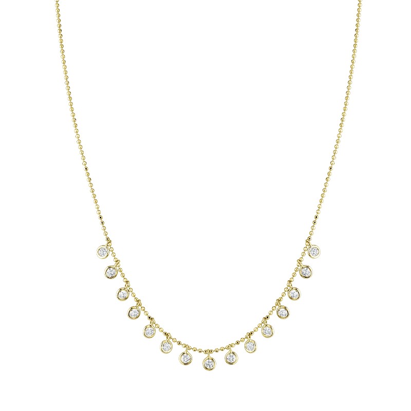 Norman Silverman Dangle Diamond Necklace