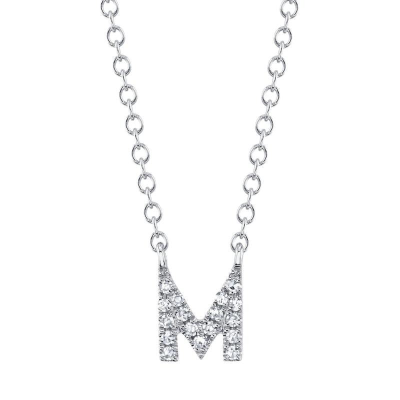 Deutsch Signature M Initial Pendant Necklace