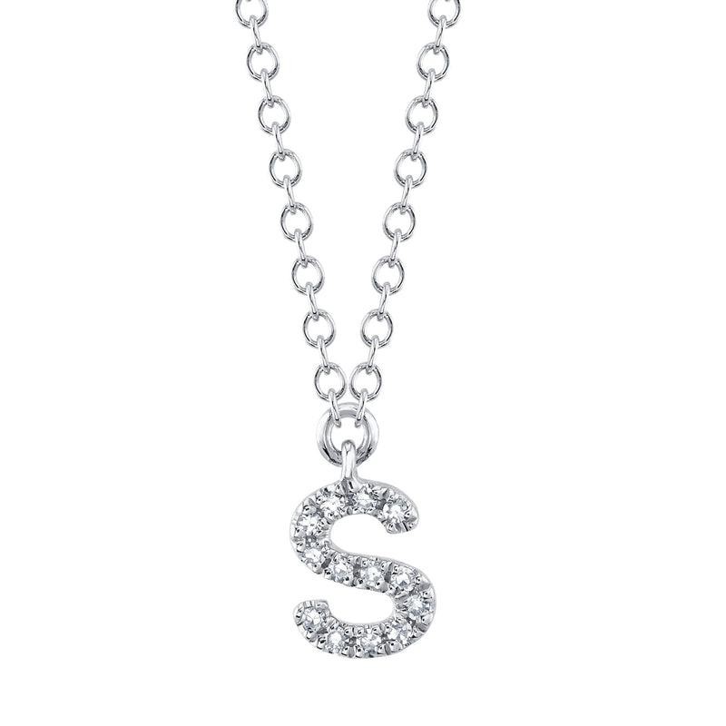 Deutsch Signature S Initial Pendant Necklace