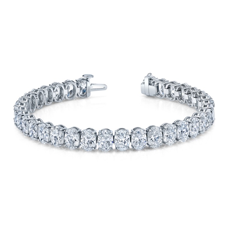 Norman Silverman Oval Shape Straight Line Bracelet