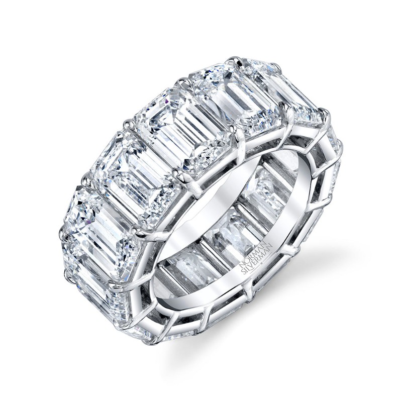 Norman Silverman 19 Carat Platinum Eternity Band