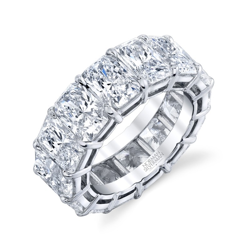 Norman Silverman 14.30 Carat Platinum Eternity Band