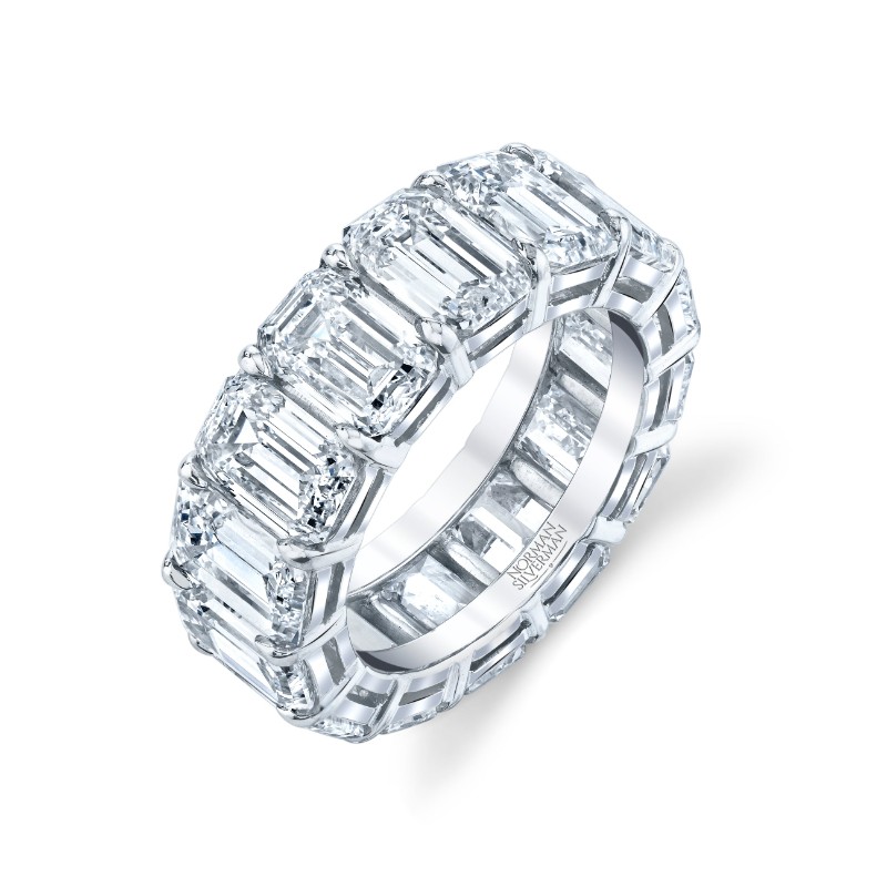 Norman Silverman 14 Carat Platinum Eternity Band