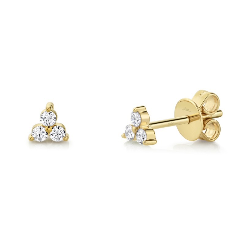 Deutsch Signature 0.15Ct  Trio Stud Earrings