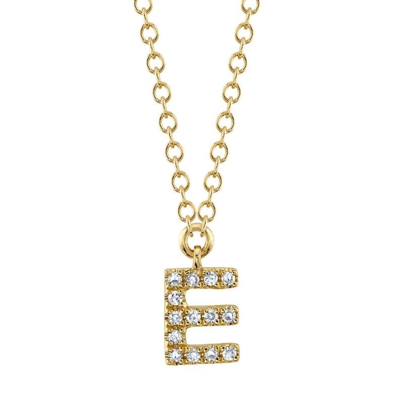 Deutsch Signature E Initial Pendant Necklace