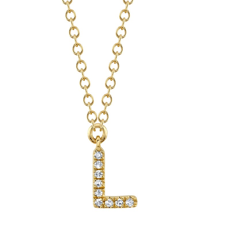 Deutsch Signature L Initial Pendant Necklace