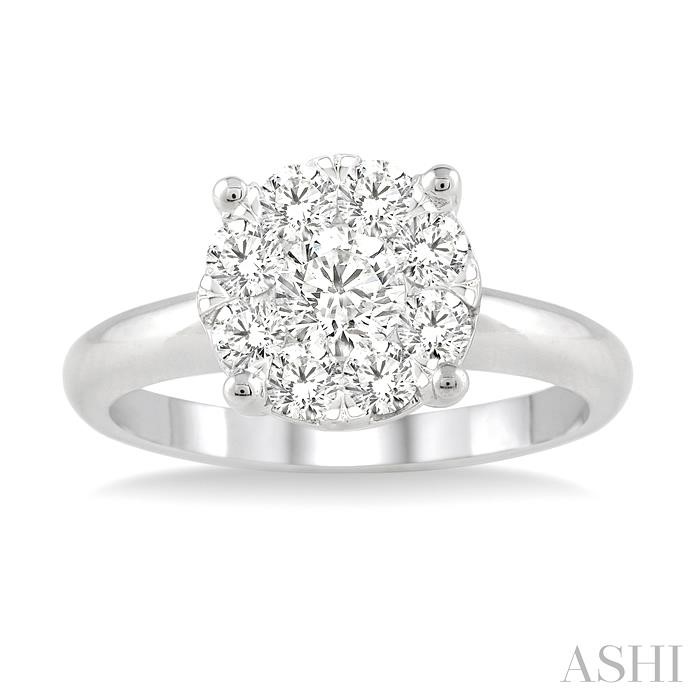 Round Shape Lovebright Essential Diamond Engagement Ring