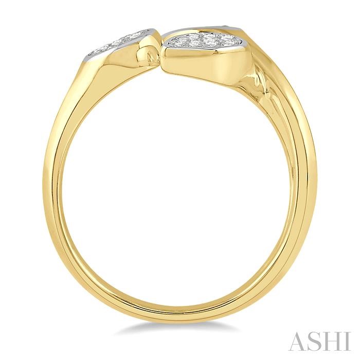 MIXED SHAPE LOVEBRIGHT DIAMOND FASHION OPEN RING