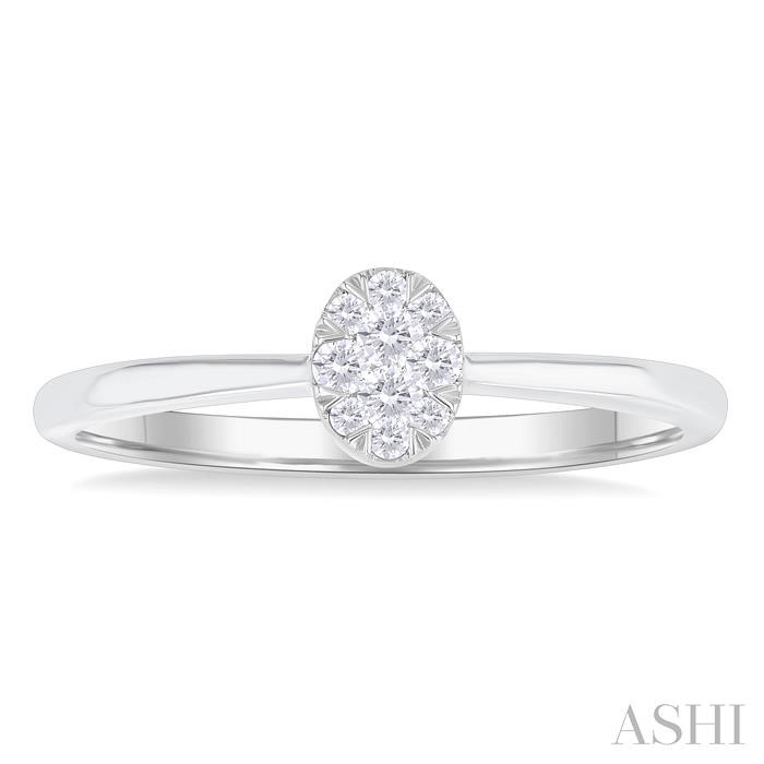 Oval Shape Lovebright Petite Diamond Ring