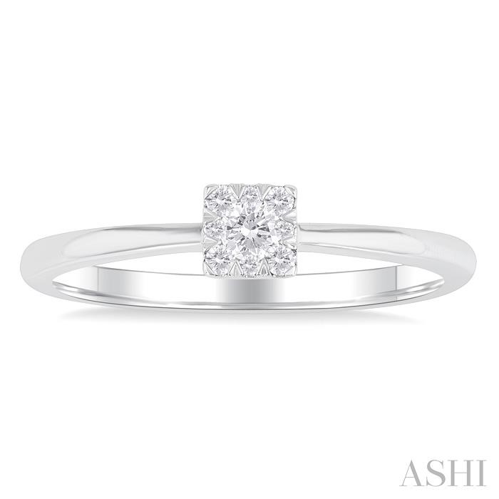 Princess Shape Lovebright Petite Diamond Ring