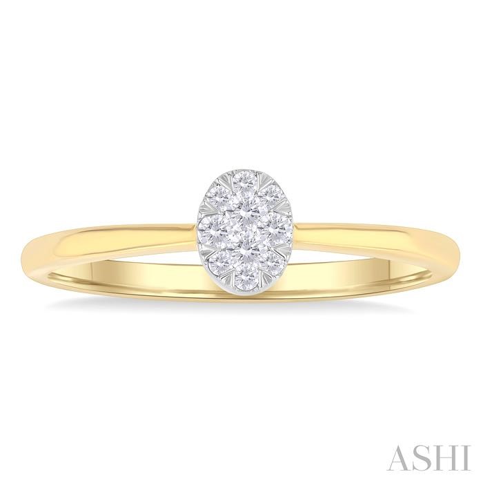 Oval Shape Lovebright Petite Diamond Ring