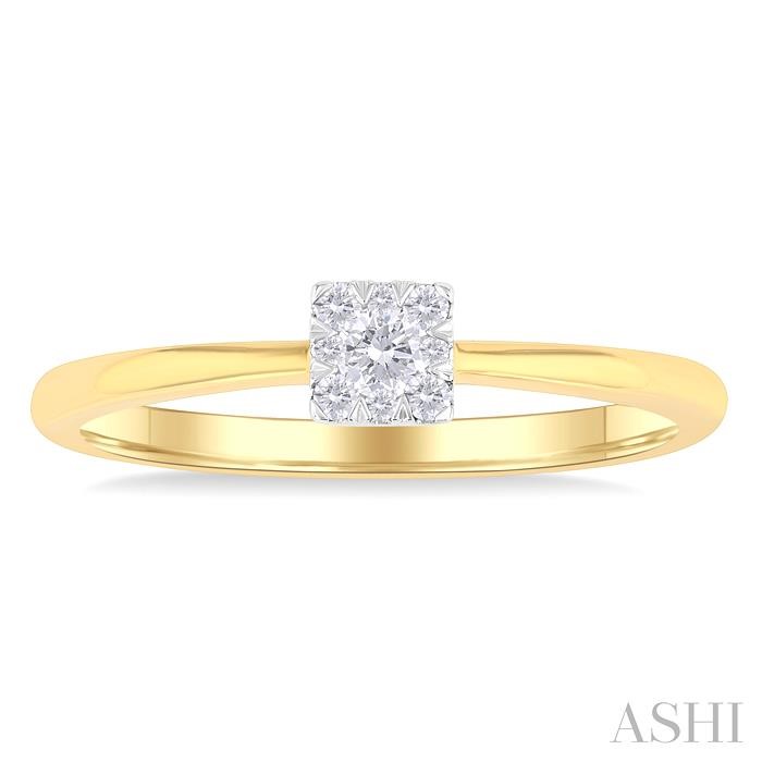 Princess Shape Lovebright Petite Diamond Ring