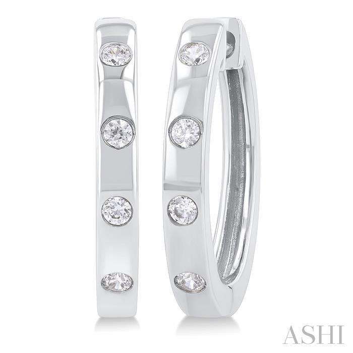 DIAMOND FASHION HOOP EARRINGS