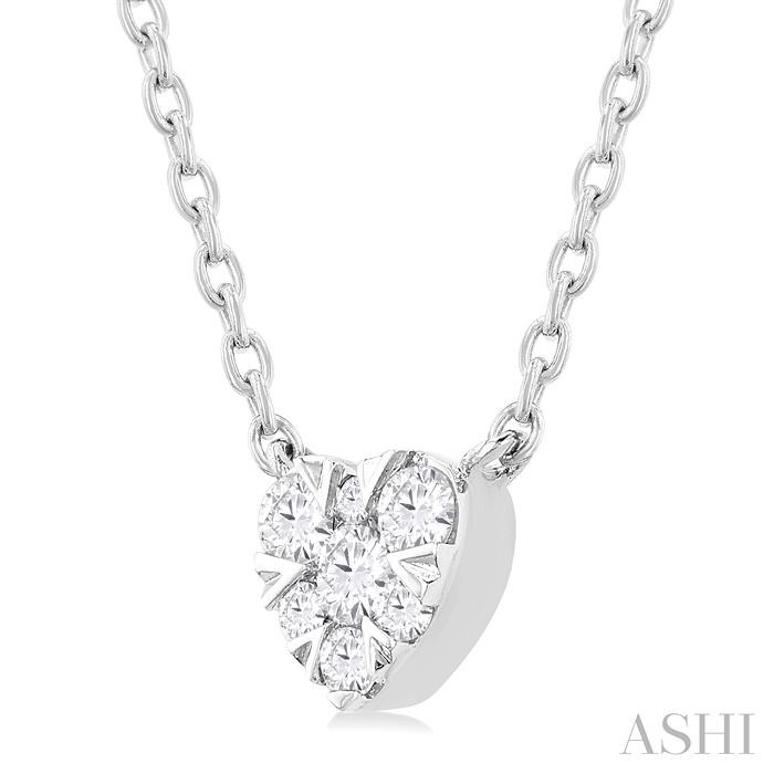 Heart Shape Lovebright Petite Diamond Fashion Pendant