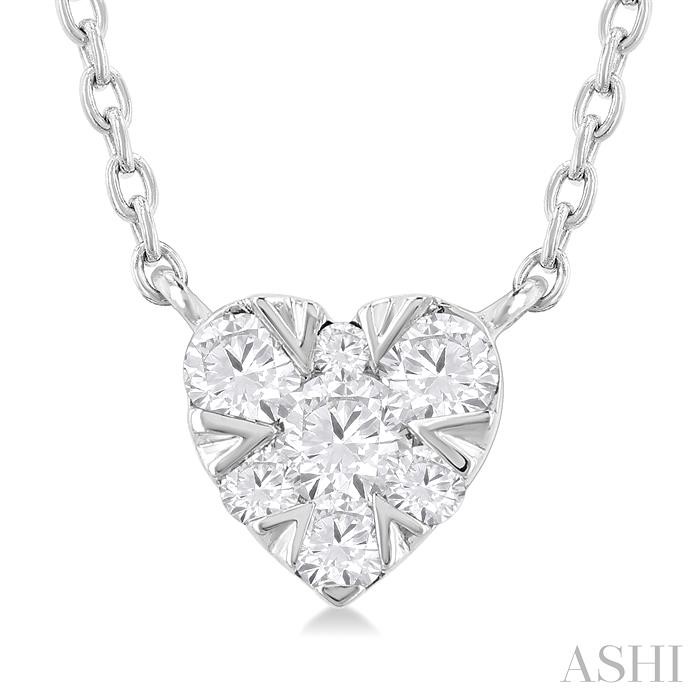 HEART SHAPE LOVEBRIGHT PETITE DIAMOND FASHION PENDANT