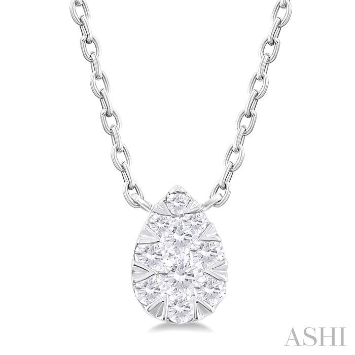 PEAR SHAPE LOVEBRIGHT PETITE DIAMOND PENDANT