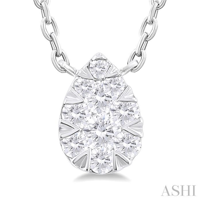 PEAR SHAPE LOVEBRIGHT PETITE DIAMOND PENDANT