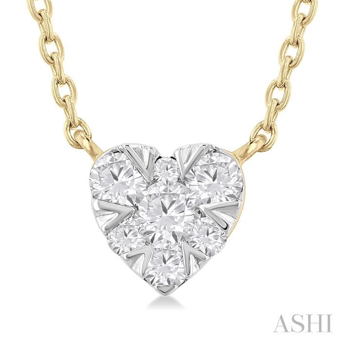 HEART SHAPE LOVEBRIGHT PETITE DIAMOND FASHION PENDANT