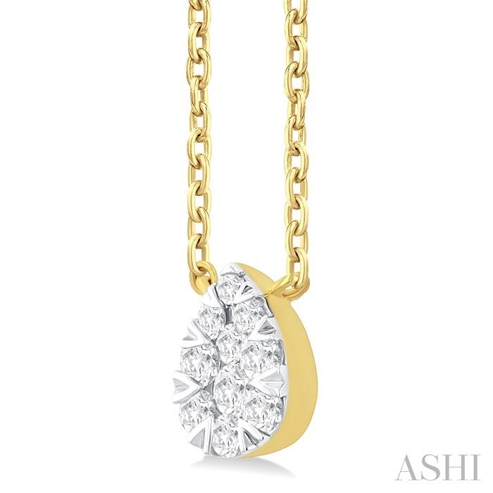 PEAR SHAPE LOVEBRIGHT PETITE DIAMOND PENDANT