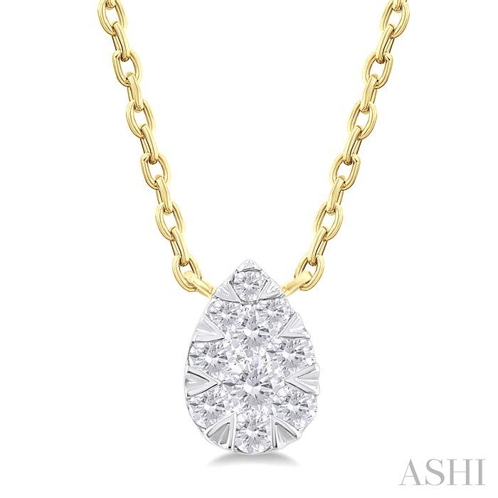 PEAR SHAPE LOVEBRIGHT PETITE DIAMOND PENDANT