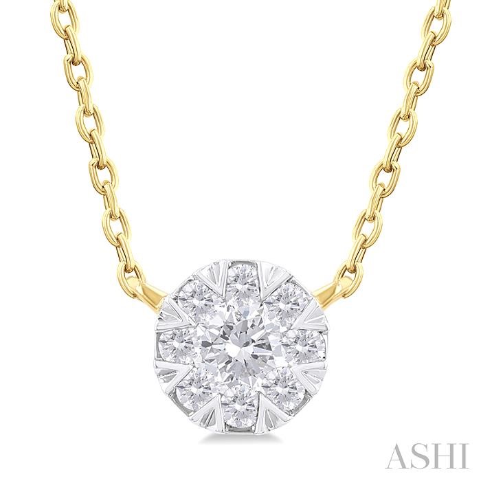 ROUND SHAPE LOVEBRIGHT PETITE DIAMOND PENDANT