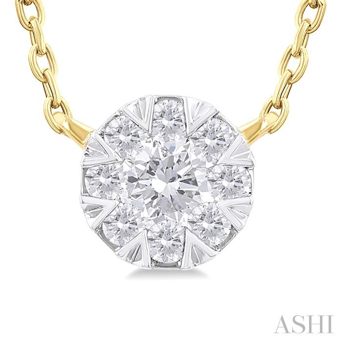 ROUND SHAPE LOVEBRIGHT PETITE DIAMOND PENDANT