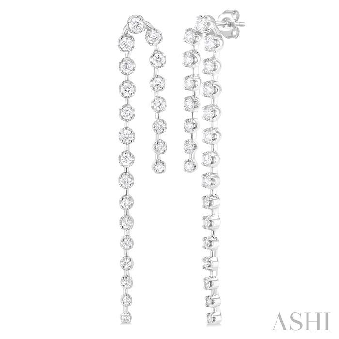 DIAMOND FASHION LONG EARRINGS