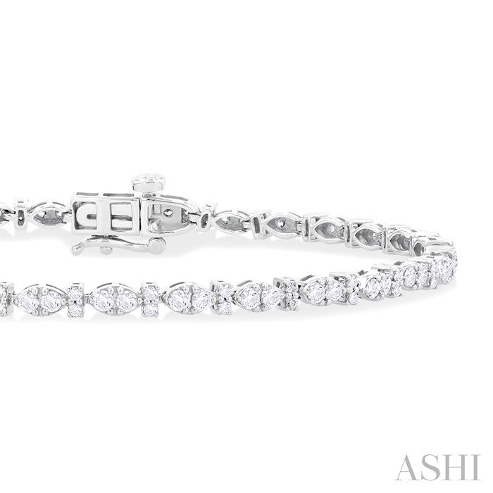 MARQUISE SHAPE DIAMOND TENNIS BRACELET