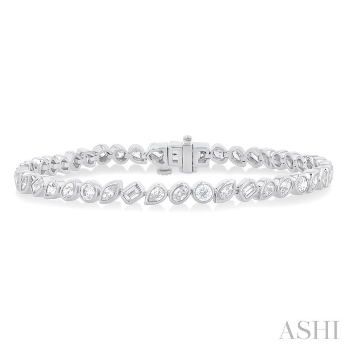 MIXED SHAPE DIAMOND FASHION BRACELET