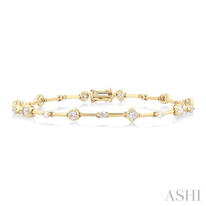 Mixed Shape Diamond Bracelet