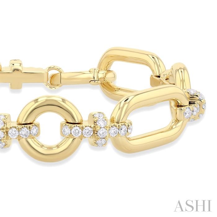 Bold Link Diamond Fashion Bracelet