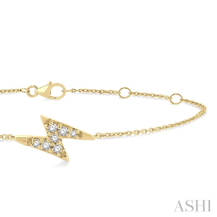 LIGHTNING BOLT PETITE DIAMOND FASHION CHAIN BRACELET