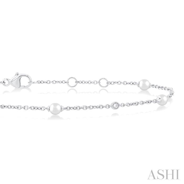 PEARL & DIAMOND STATION BRACELET