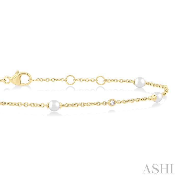 PEARL & DIAMOND STATION BRACELET