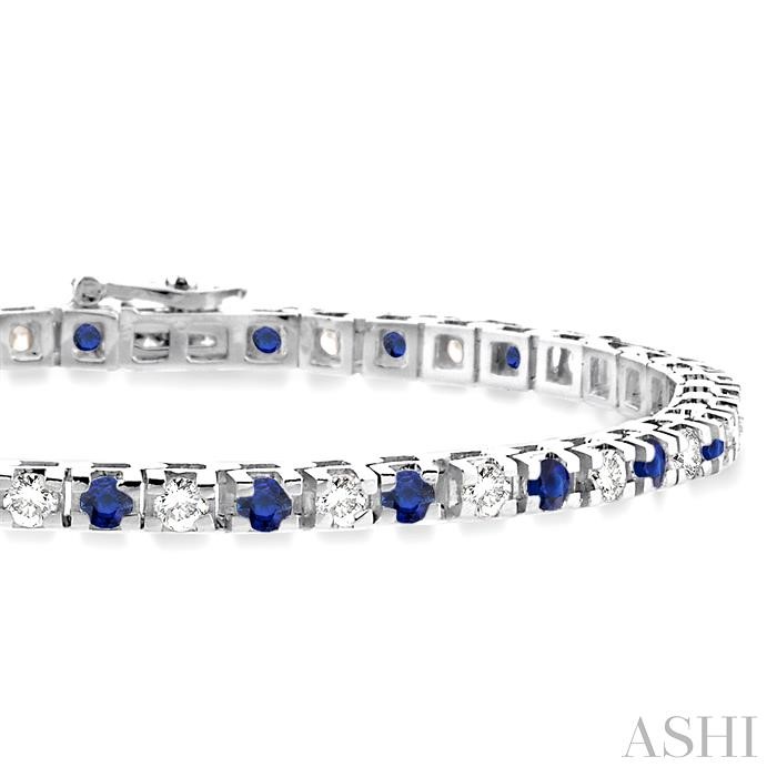 ALTERNATE GEMSTONE & DIAMOND TENNIS BRACELET