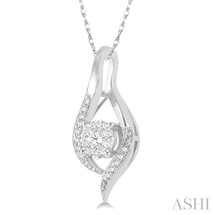 Round Shape Lovebright Diamond Pendant