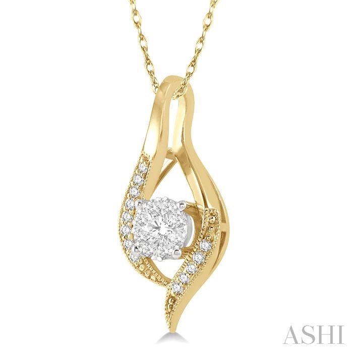 Round Shape Lovebright Diamond Pendant