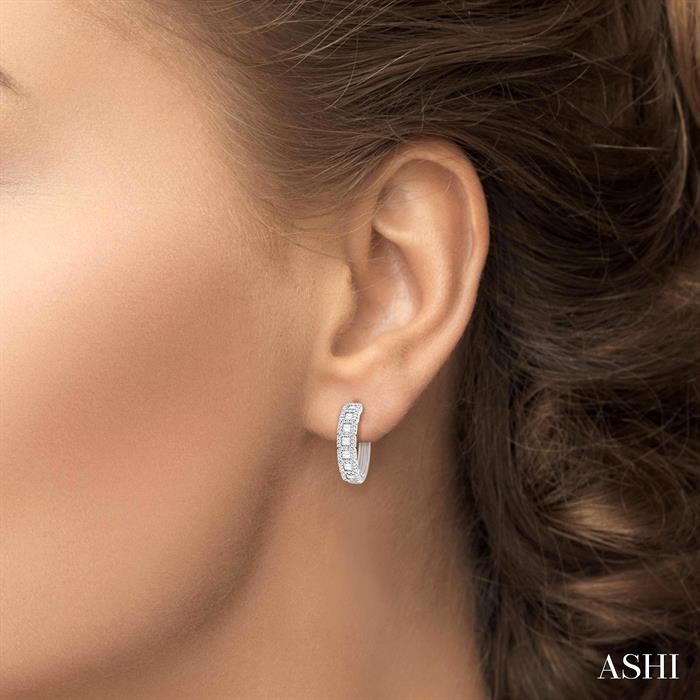 FUSION DIAMOND HOOP EARRINGS