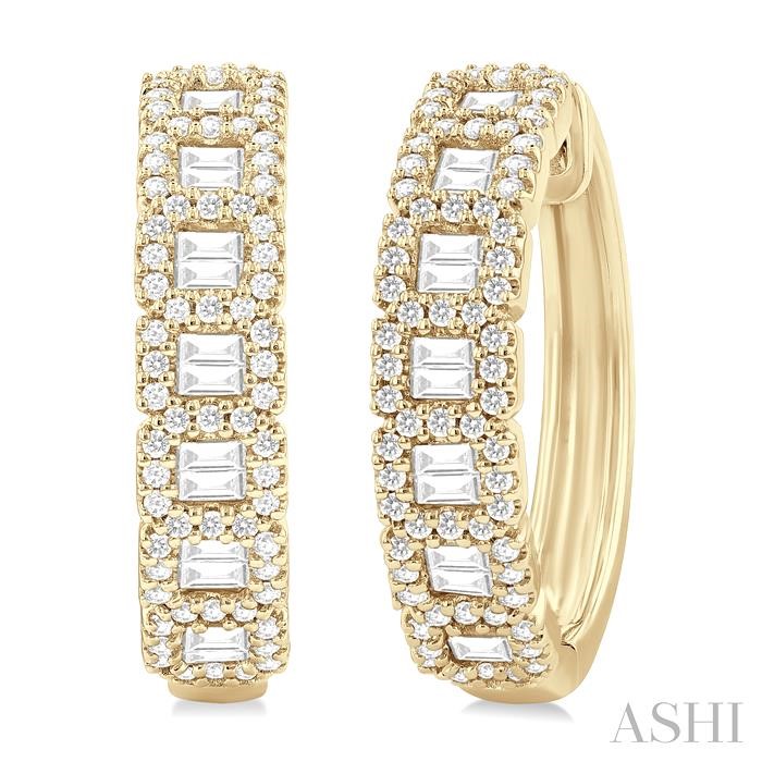 FUSION DIAMOND HOOP EARRINGS