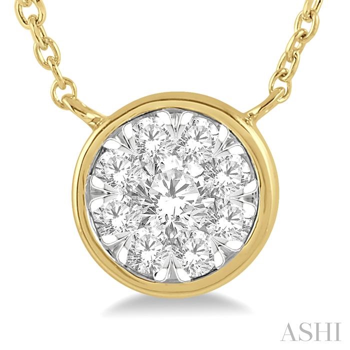 Round Shape Lovebright Essential Diamond Pendant